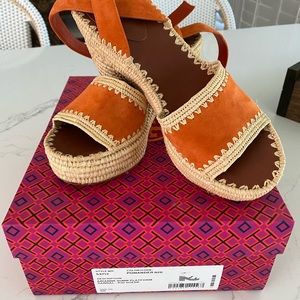 Tory Burch Arianne Platform Sandal. Size 10